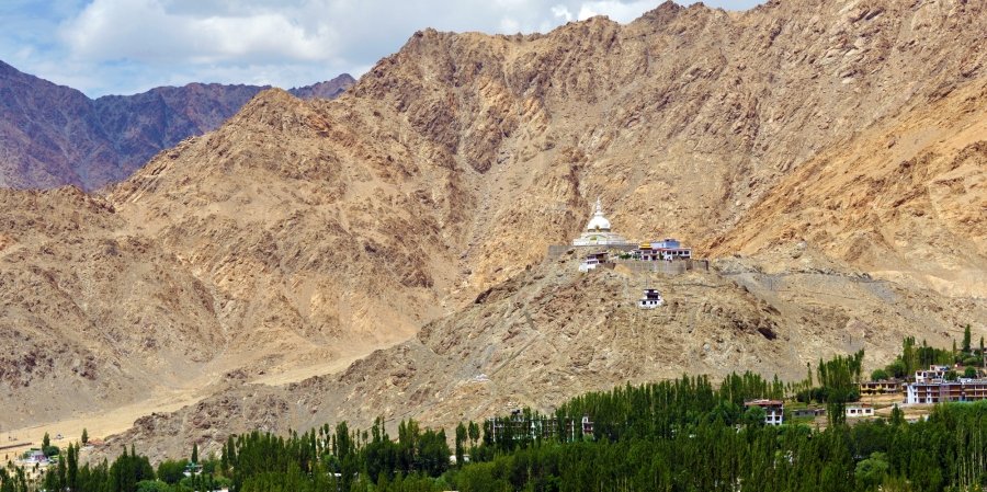 Shanti Stupa in Leh