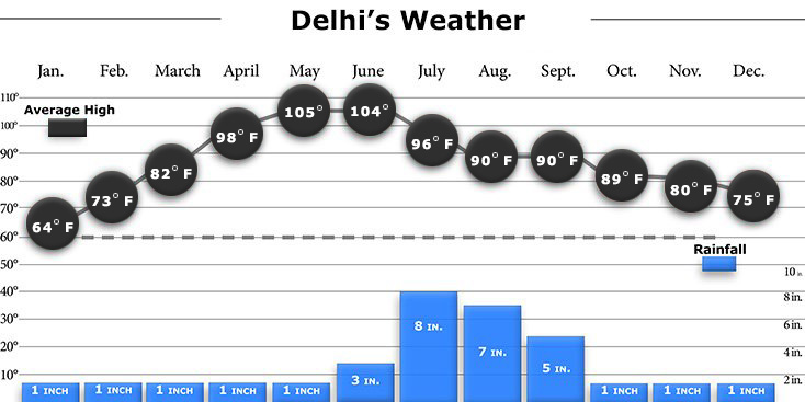 Delhi Weather Graphs