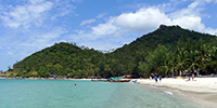 Bottle Beach in Koh Phangan, Thailand. - 