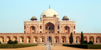 Humayun Tomb, Delhi - Humayun's Tomb - The square red sandstone double-storeyed structure.