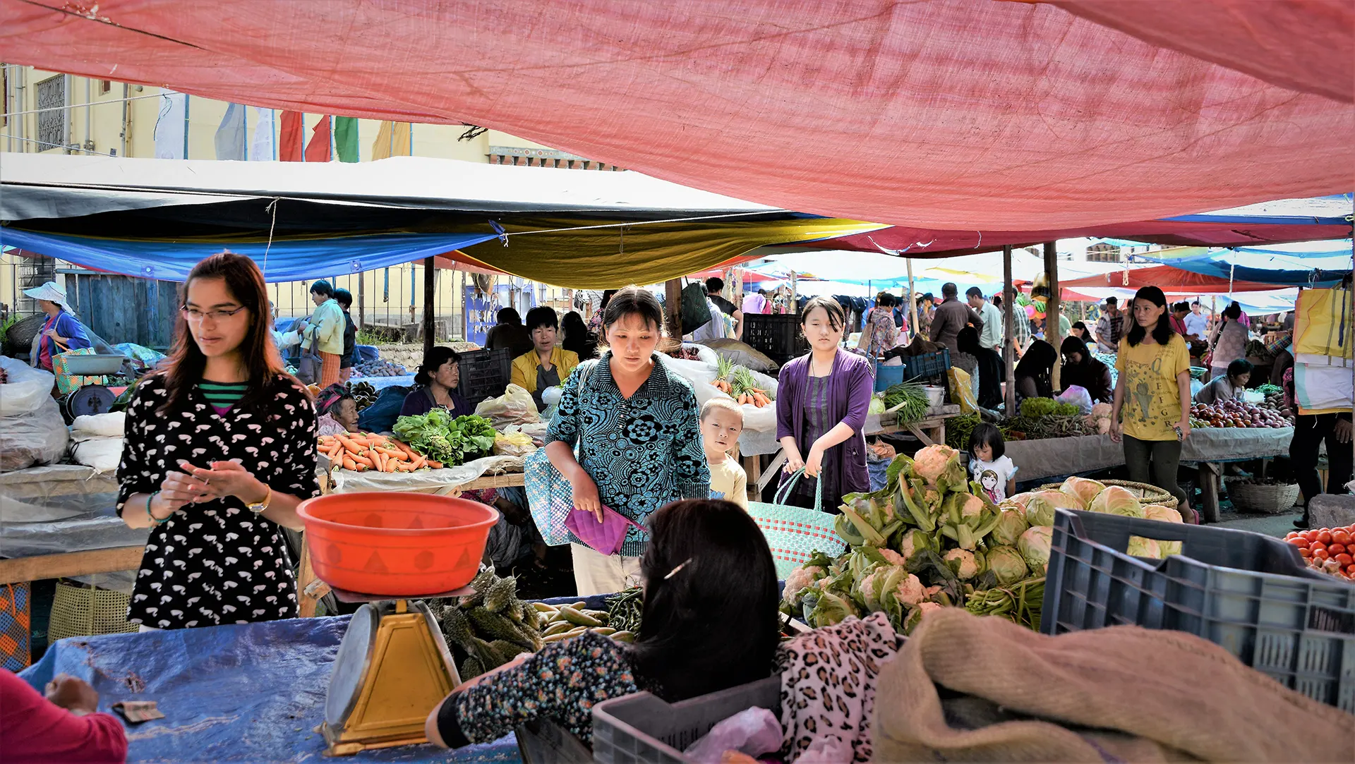 Produce Market in Paro
