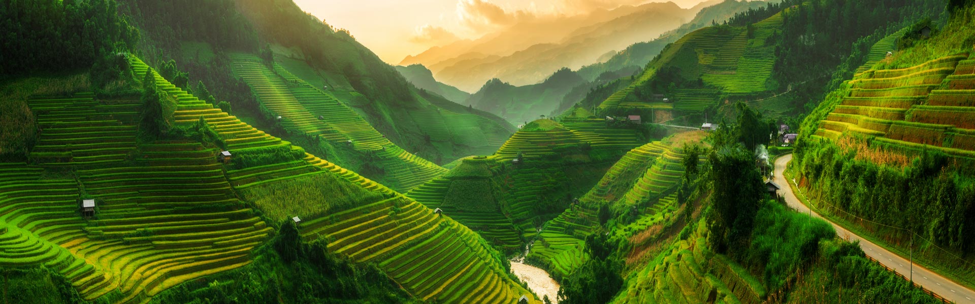 Rice Terraces Southeast Asia