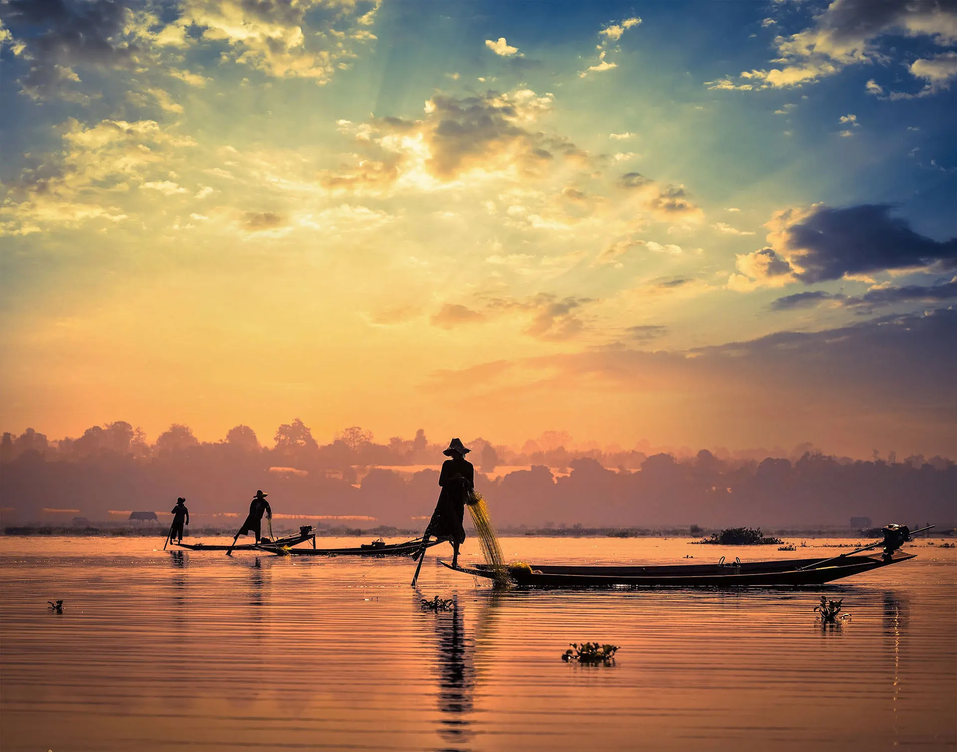 Fishermen on Inle Lake