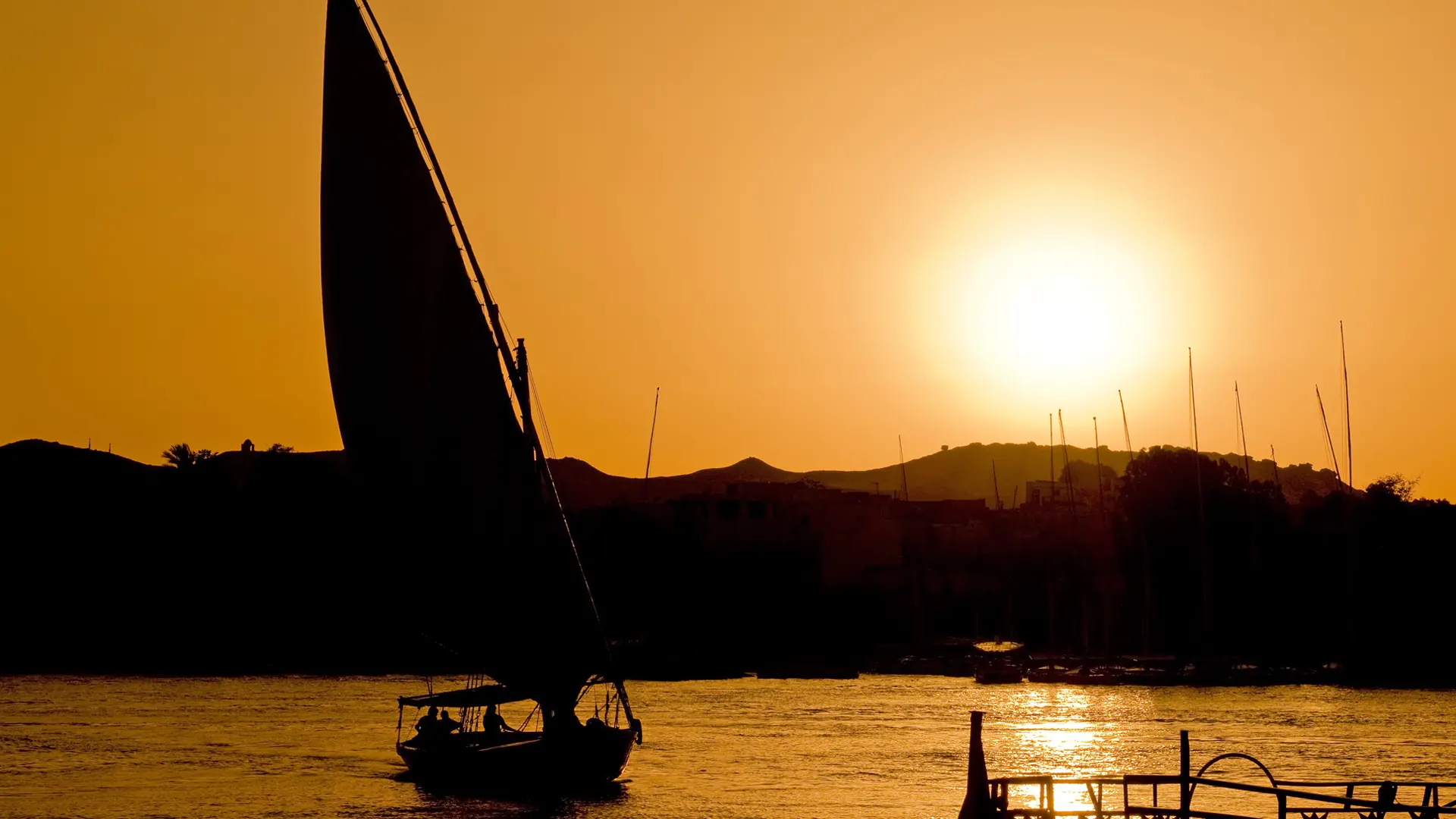 Sunset on the Nile at Aswan