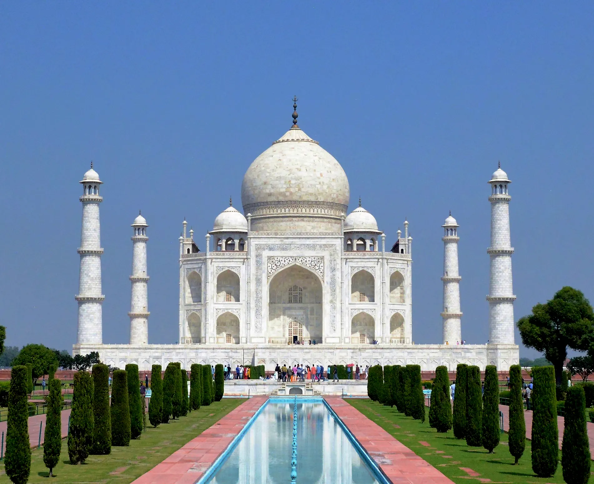 Taj Mahal at midday