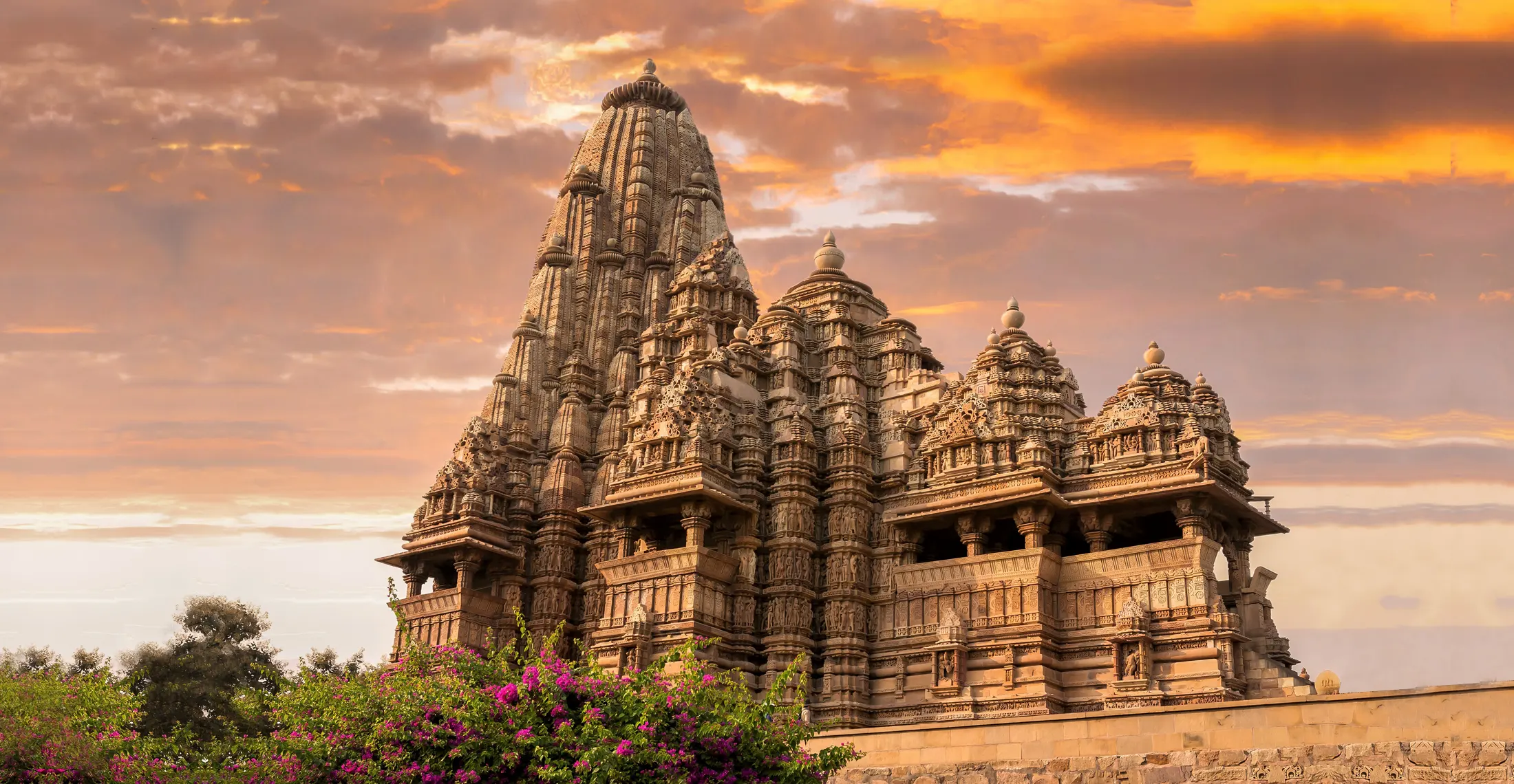A Temple at Sunset