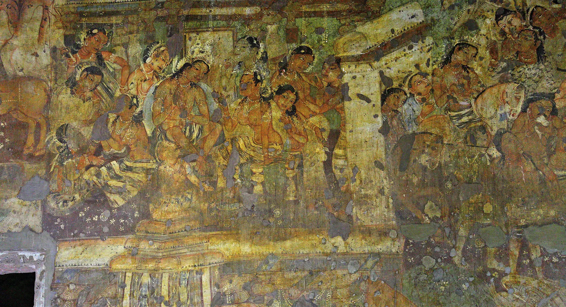 2000 Year Old Wall Painting in Ajanta
