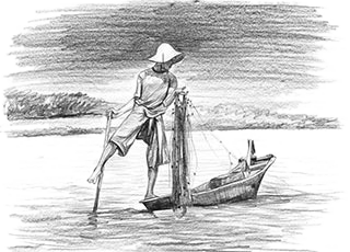Myanmar Fisher Man